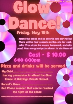 middleschool glow dance